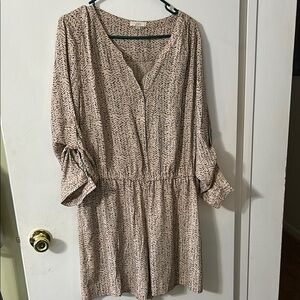 Loft Beige Patterned romper